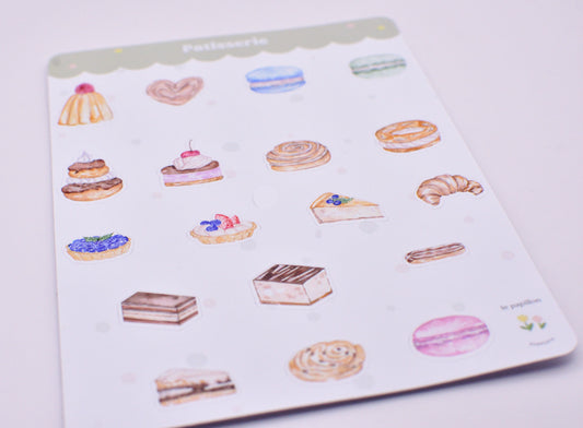 Cartela de Adesivos Patisserie