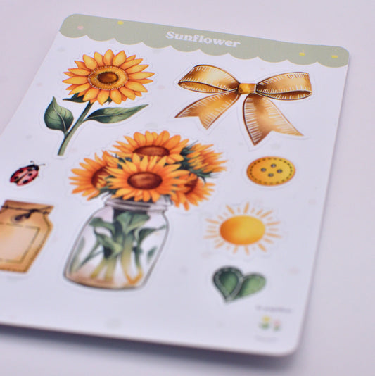 Cartela de Adesivos Sunflower