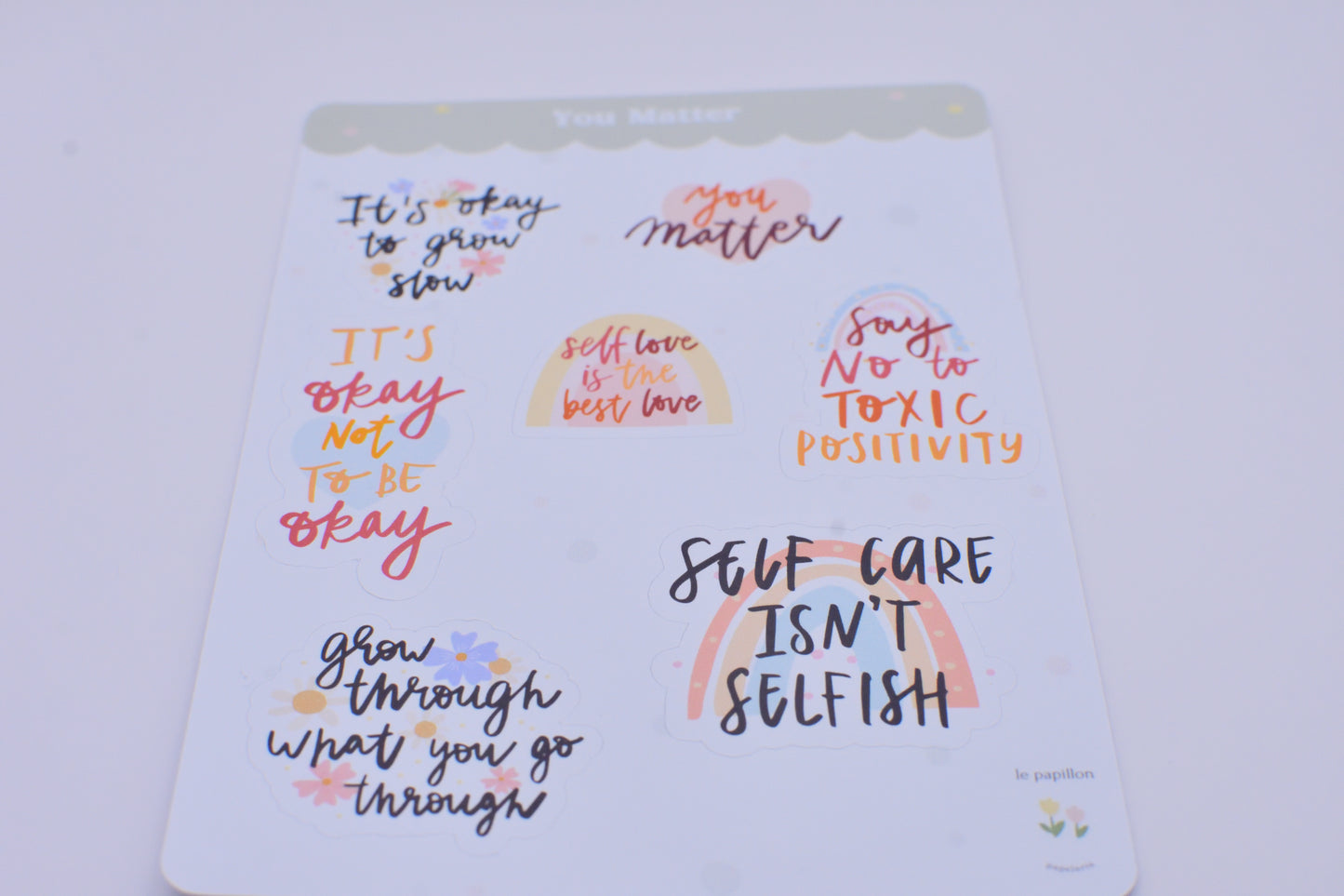 Cartela de Adesivos You Matter